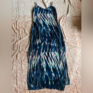 Sanctuary Blue and Pink Maxi slip Dress
